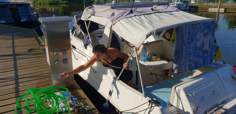 Péče a údržba lodi během cesty